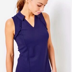 Lilly Pulitzer Navy Sleeveless Blouse